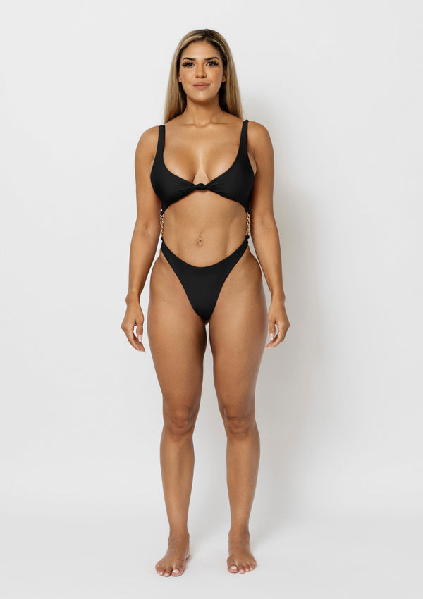 Jasmine-Open-Front-Monokini-With-Gold-Chains-Black-Womens-Swimwear-Swimsuit-One-Piece-Resort-Wear-Fashion-Style-Sexy|Vanity-Couture-Boutique