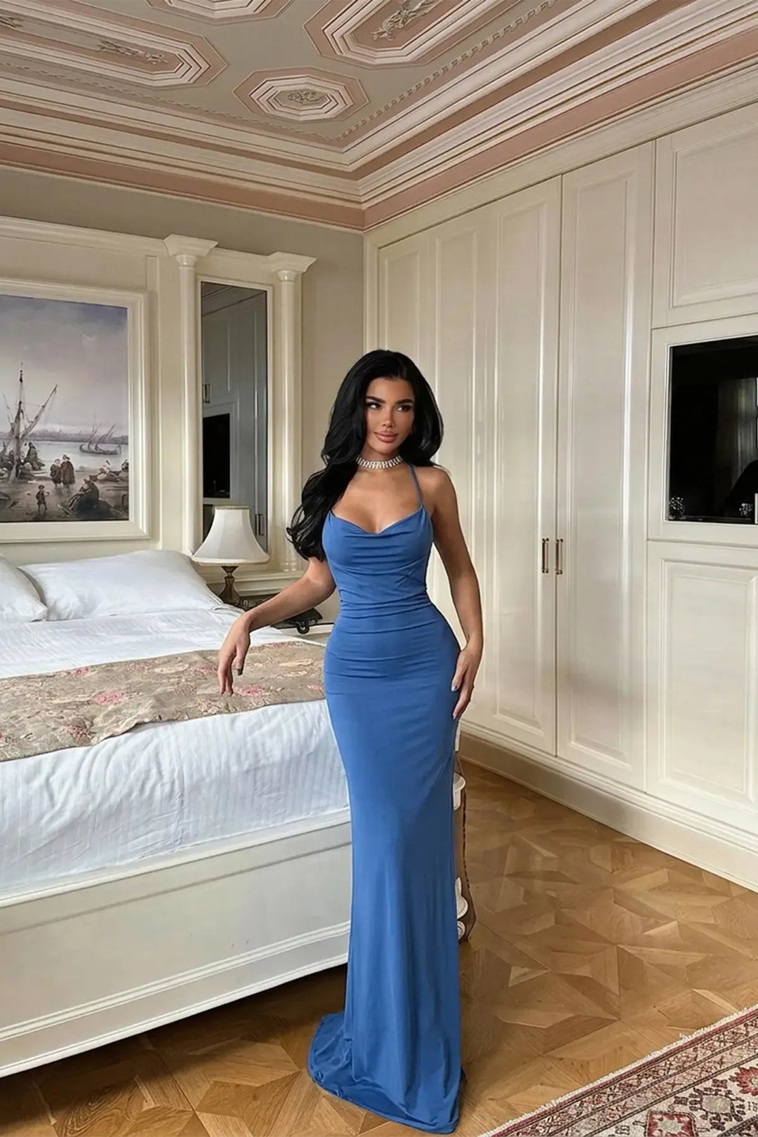 Alanna Body Contouring Maxi Dress