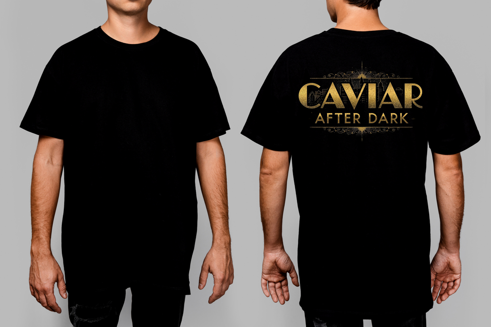 Vanity Couture Caviar After Dark oversized heavyweight tee
