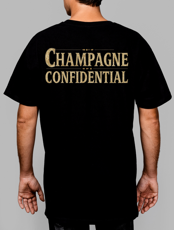 Champagne Confidential T-Shirt | Oversized Heavyweight Luxe Tee