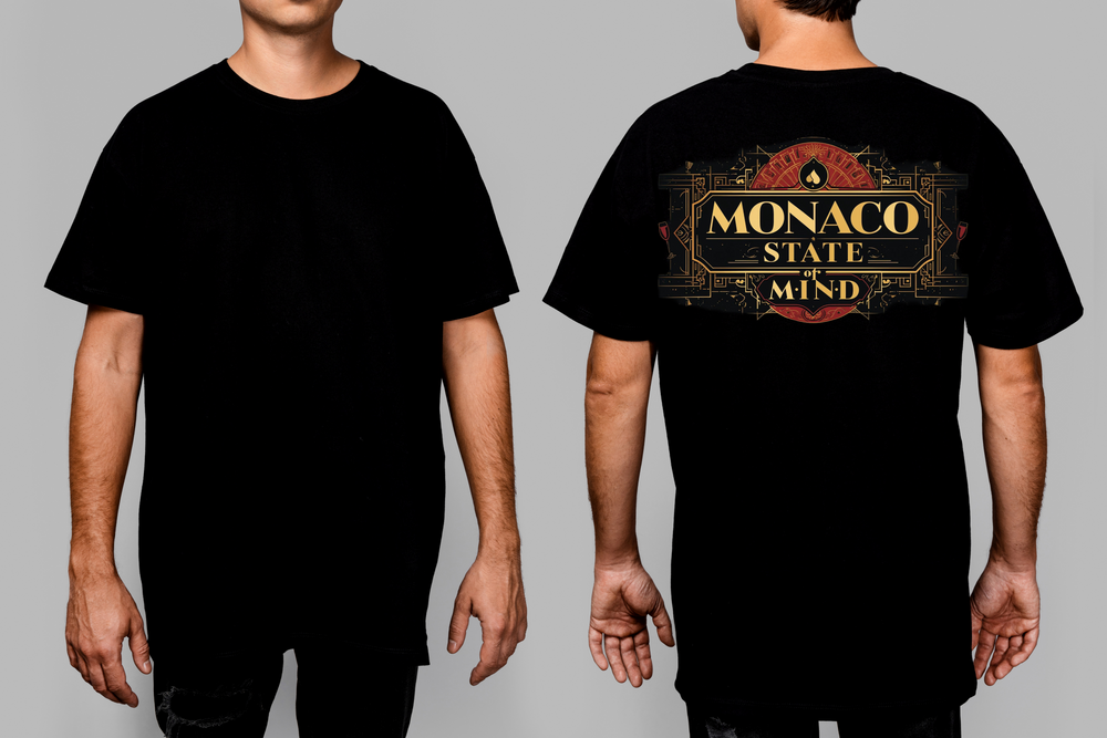 Monaco State of Mind oversized heavyweight tee