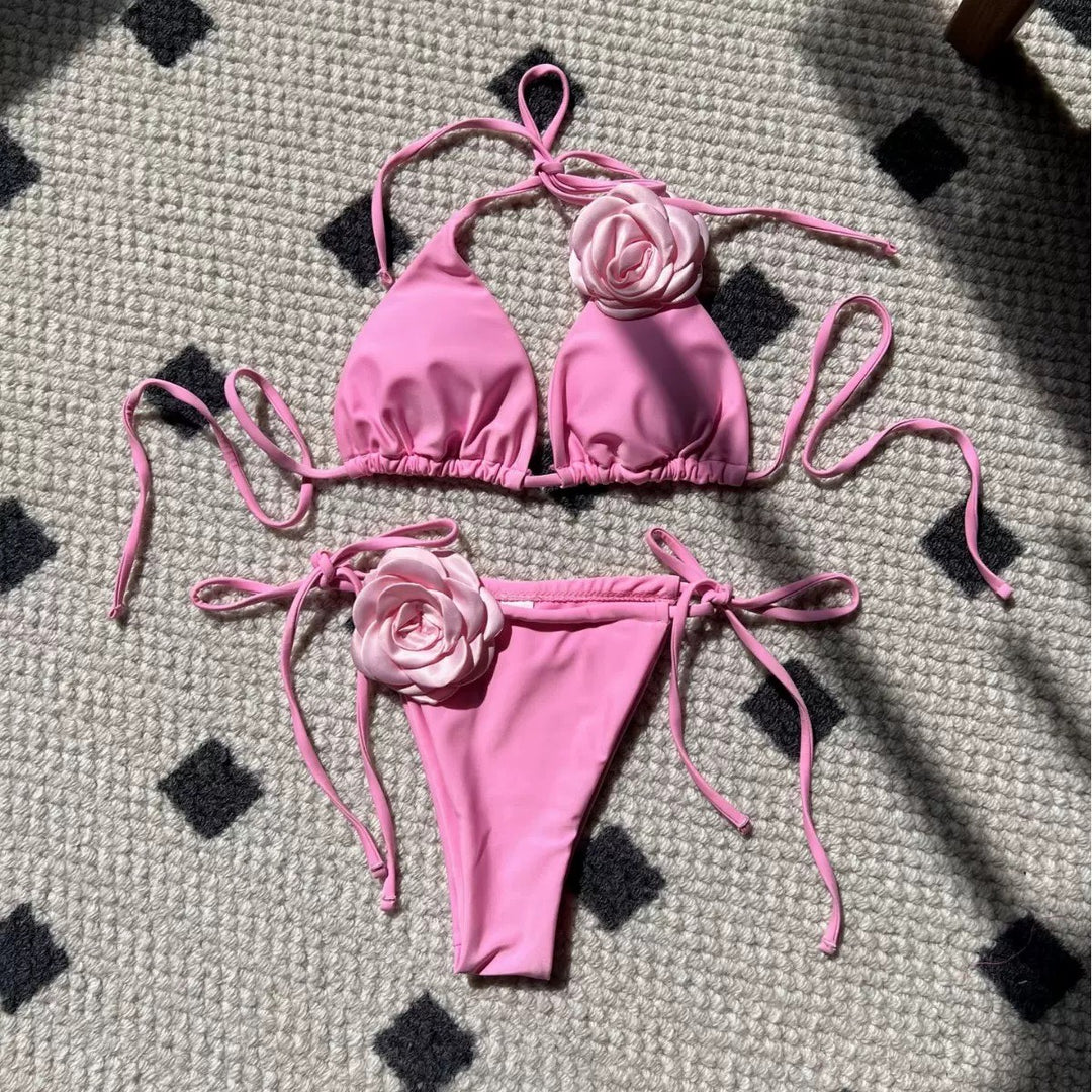 Isla Rosette Triangle Bikini Set