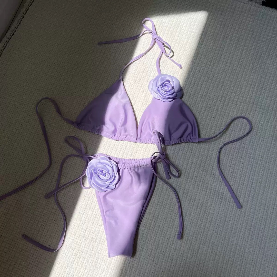 Isla Rosette Triangle Bikini Set