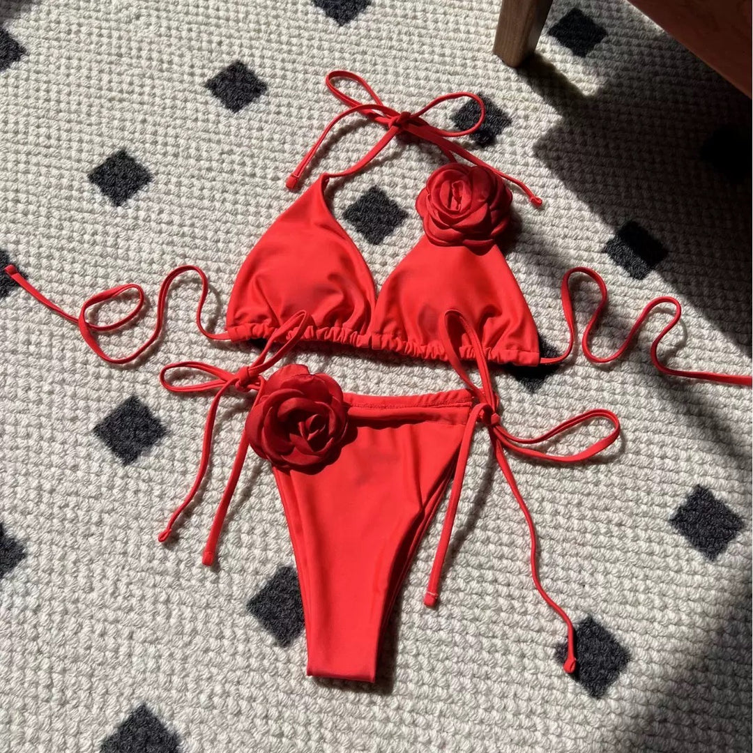 Isla Rosette Triangle Bikini Set