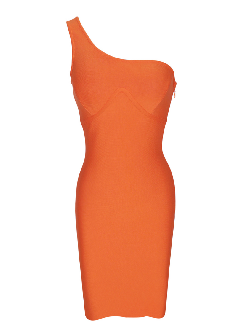 Alicia-One-Shoulder-Bodycon-Midi-Dress-Orange-Womens-Fashion-Styles-Trends|Vanity-Couture-Boutique