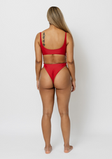 Jasmine-Open-Front-Monokini-With-Gold-Chains-Red-Womens-Swimwear-Swimsuit-One-Piece-Resort-Wear-Fashion-Style-Sexy|Vanity-Couture-Boutique