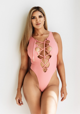 Katrina-Lace-Up-One-Piece-Swimsuit-In-Pink-Womens-Bikinis-Sexy-Monokini-Curvy-Body-Trending-Resort-Wear|Vanity-Couture-Boutique