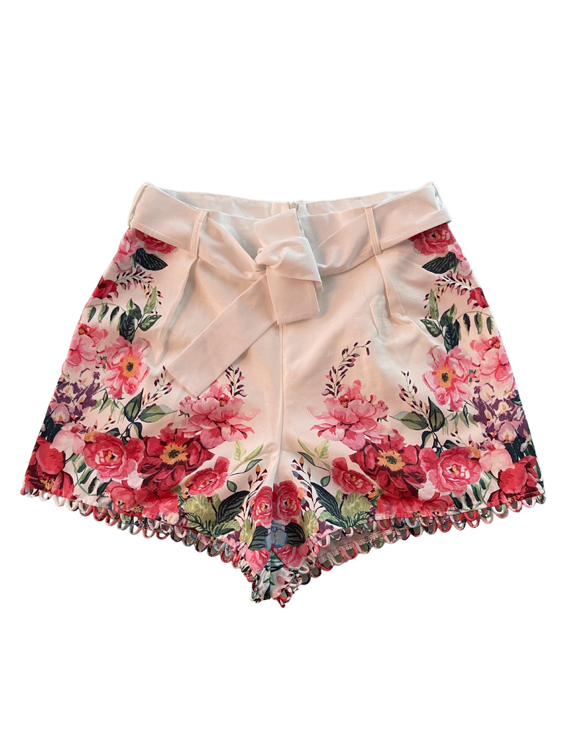Tessa-High-Waisted-Floral-Shorts-Womens-Fashion|Vanity-Couture-Boutique