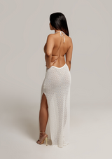     Selena-Textured-Knit-Backless-Cover-Up-Dress-Womens-Swimwear-Sundress-White-Back1_Vanity-Couture-Boutique