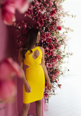 Tyla-Asymetrical-Keyhole-Cut-Out-Dress-Yellow-bandage-bodycon-womens-fashion-trends-sexy|Vanity-Couture-Boutique